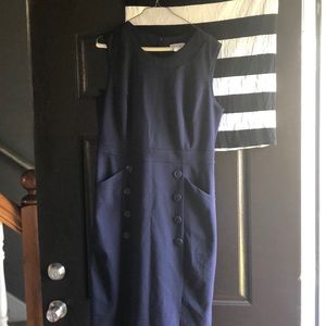 New York and Company navy blue dress